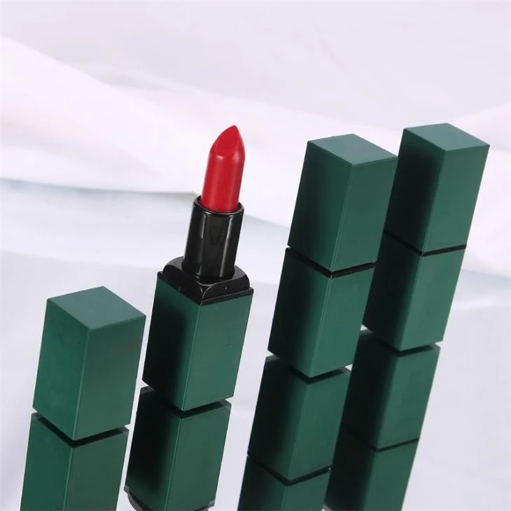 Green Red Lipstick Packaging